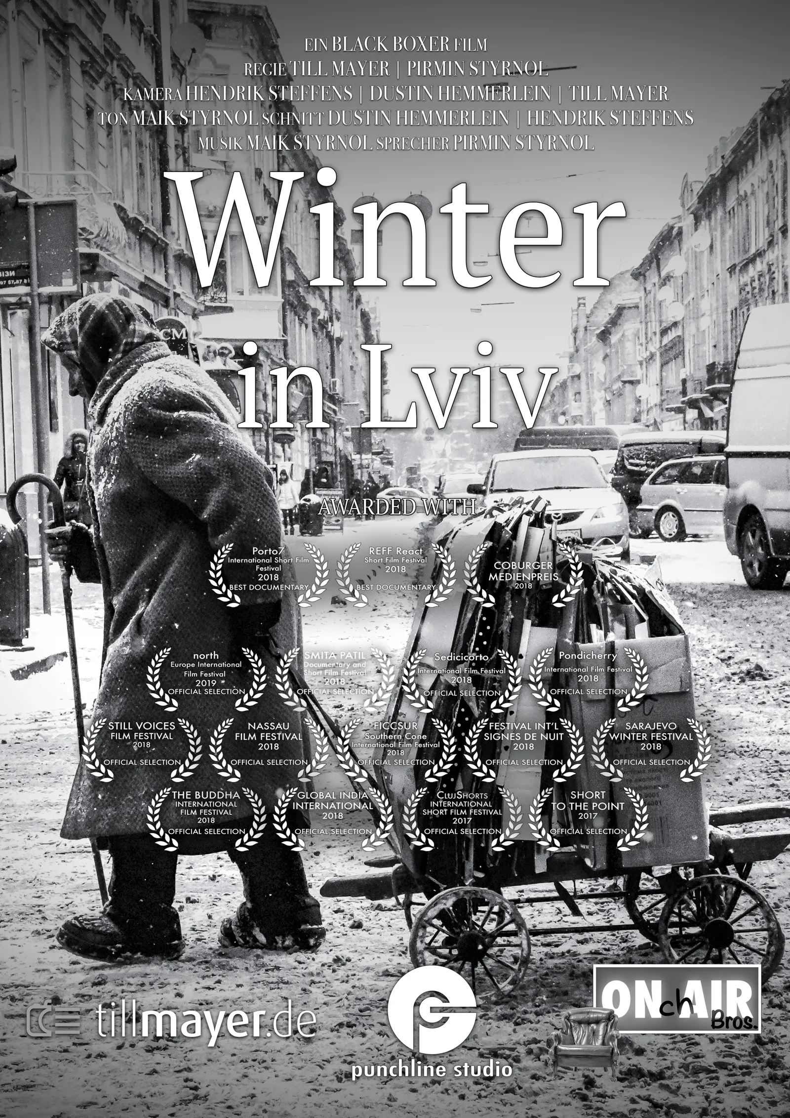 Filmplakat Winter in Lviv, ausgezeichnet mit dem Coburger Medienpreis